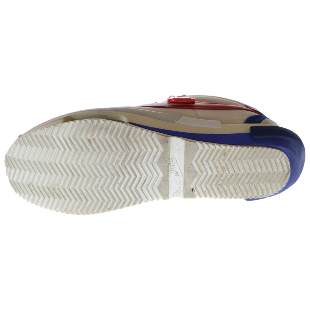 NIKE(ナイキ) ×sacai ZOOM CORTEZ WHITE AND UNIVERSITY RED DQ0581-100 サカイ ズーム コルテッツ ローカットスニーカー ホワイト/レッド/ブルー US9/27cm