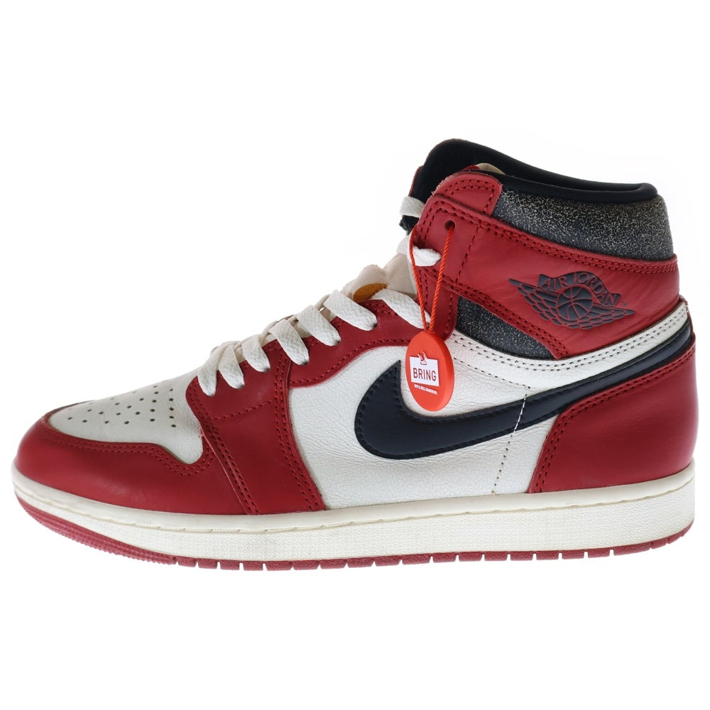 NIKE(ナイキ) AIR JORDAN 1 HIGH OG CHICAGO LOST & FOUND DZ5485-612 エアジョーダン1 シカゴ ロストアンドファウンド ハイカットスニーカー ホワイト/レッド US9/27cm