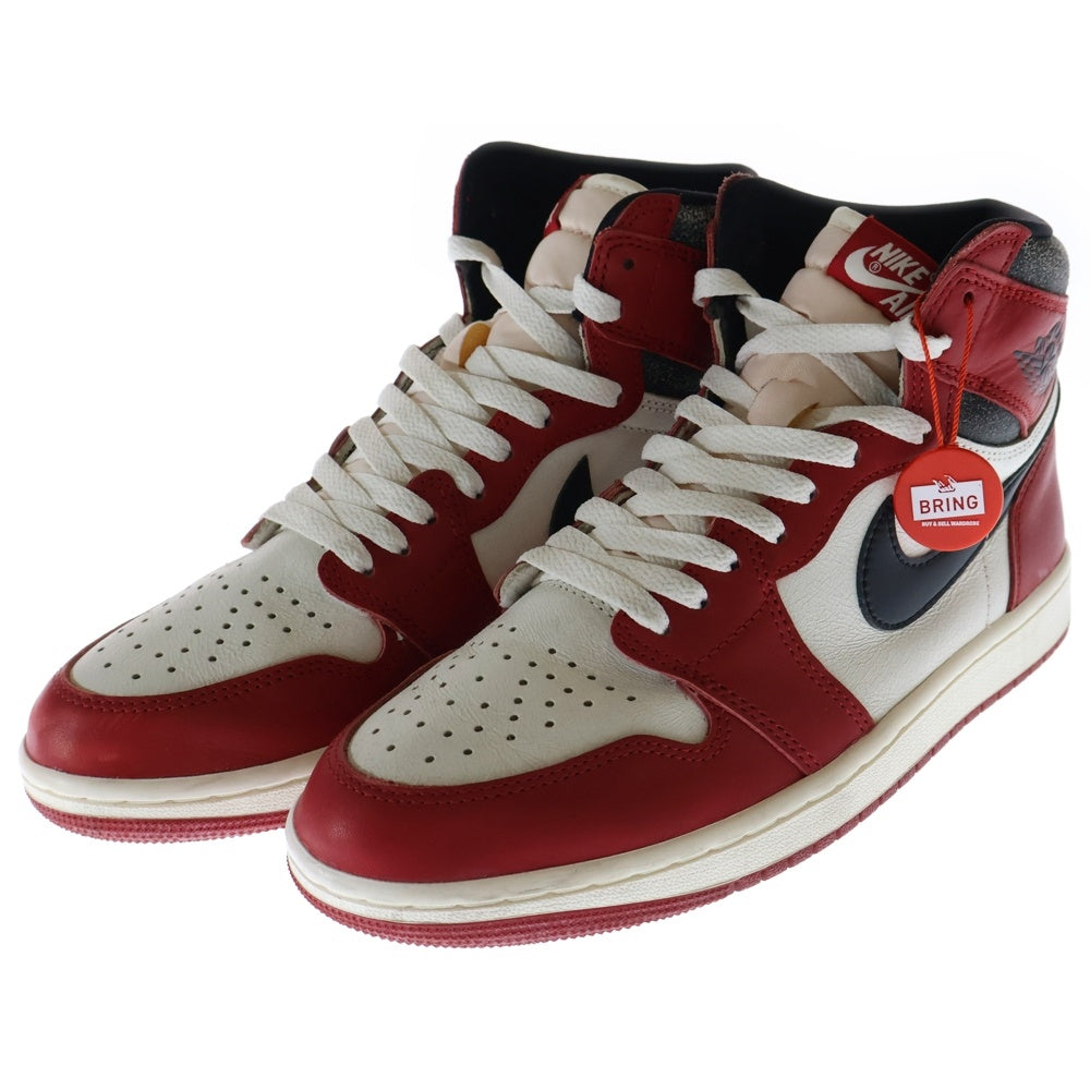 NIKE(ナイキ) AIR JORDAN 1 HIGH OG CHICAGO LOST & FOUND DZ5485-612 エアジョーダン1 シカゴ ロストアンドファウンド ハイカットスニーカー ホワイト/レッド US9/27cm