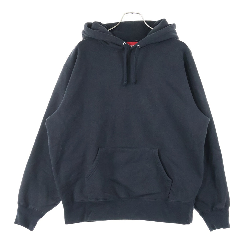 SUPREME(シュプリーム) 22AW Satin Applique Hooded Sweatshirt Mint サテンアップリケ バックロゴプルオーバーパーカー ブラック