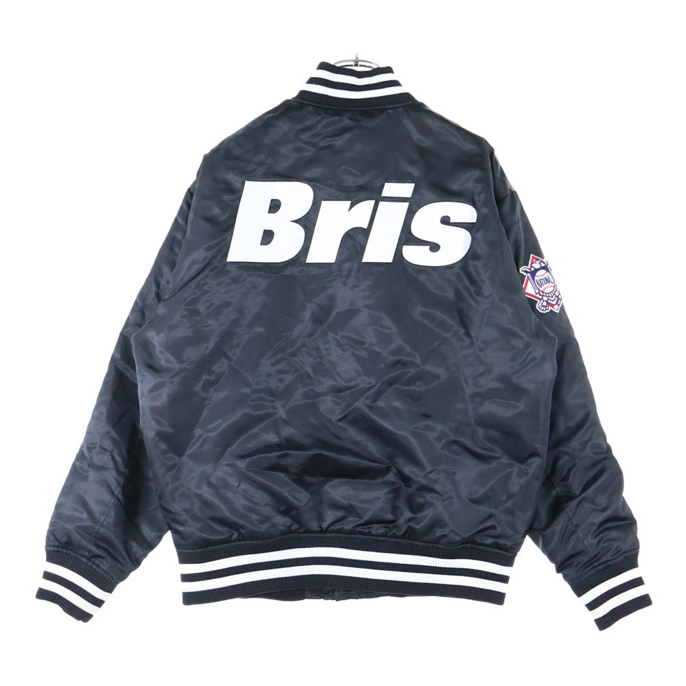 F.C.R.B.(エフシーアールビー) ×FANATICS MLB TOUR ALLTEAM REVERSIBLE メジャーリーグチームスタジャン ワッペン リバーシブル ブラック MM23-SF-1F12