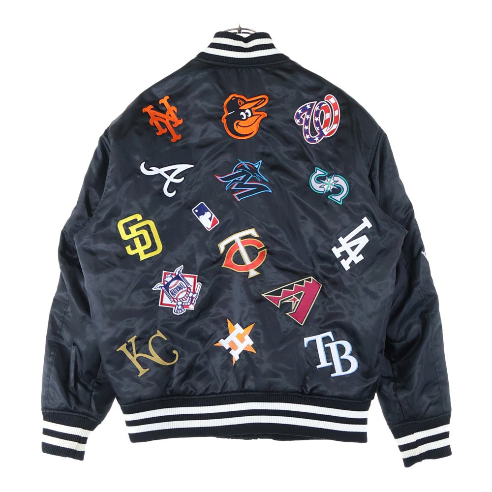 F.C.R.B.(エフシーアールビー) ×FANATICS MLB TOUR ALLTEAM REVERSIBLE メジャーリーグチームスタジャン ワッペン リバーシブル ブラック MM23-SF-1F12