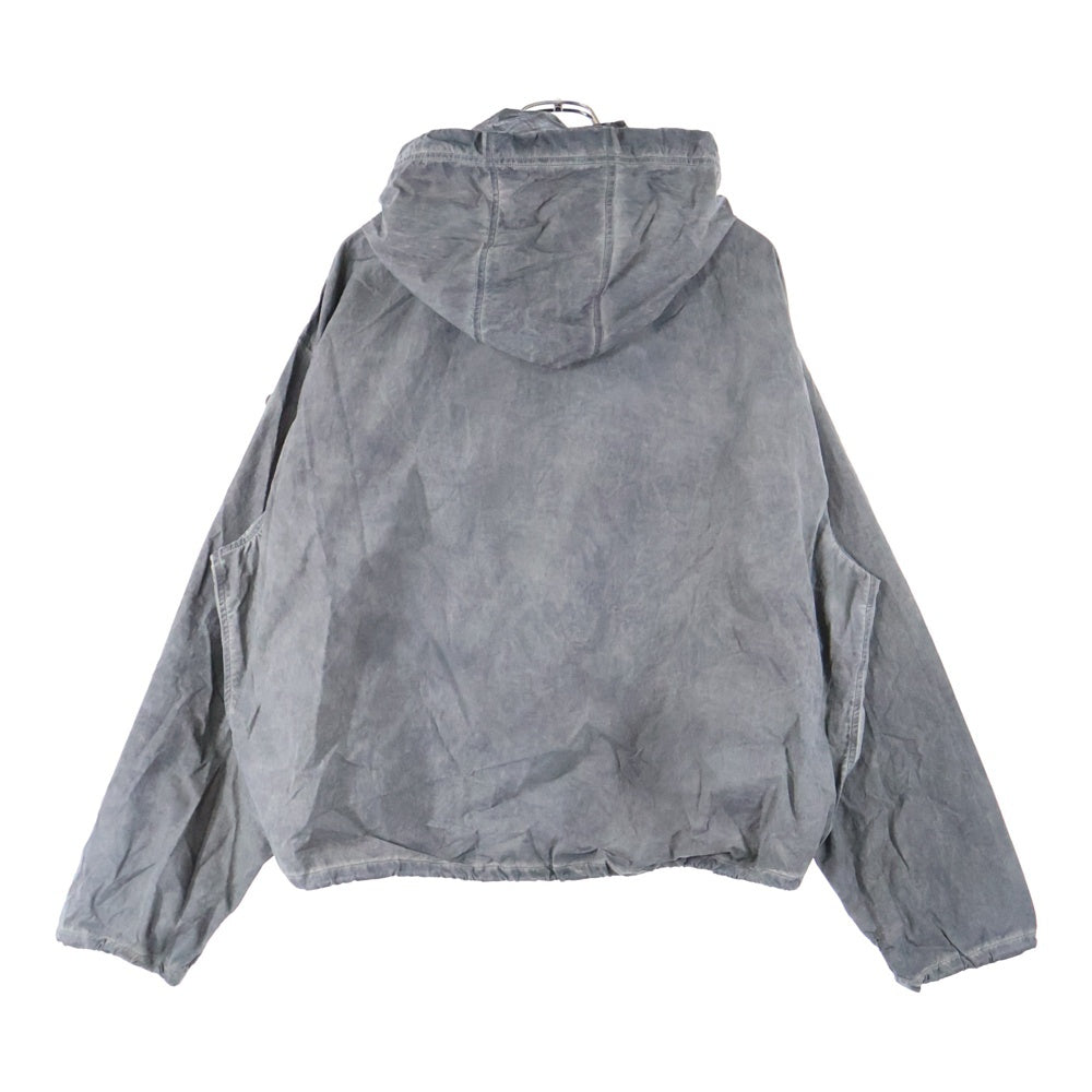 DIESEL(ディーゼル) 25SS J-Noode-A Packable hooded anorak jacket ナイロン ハーフジップ アノラックジャケット グレー A16207