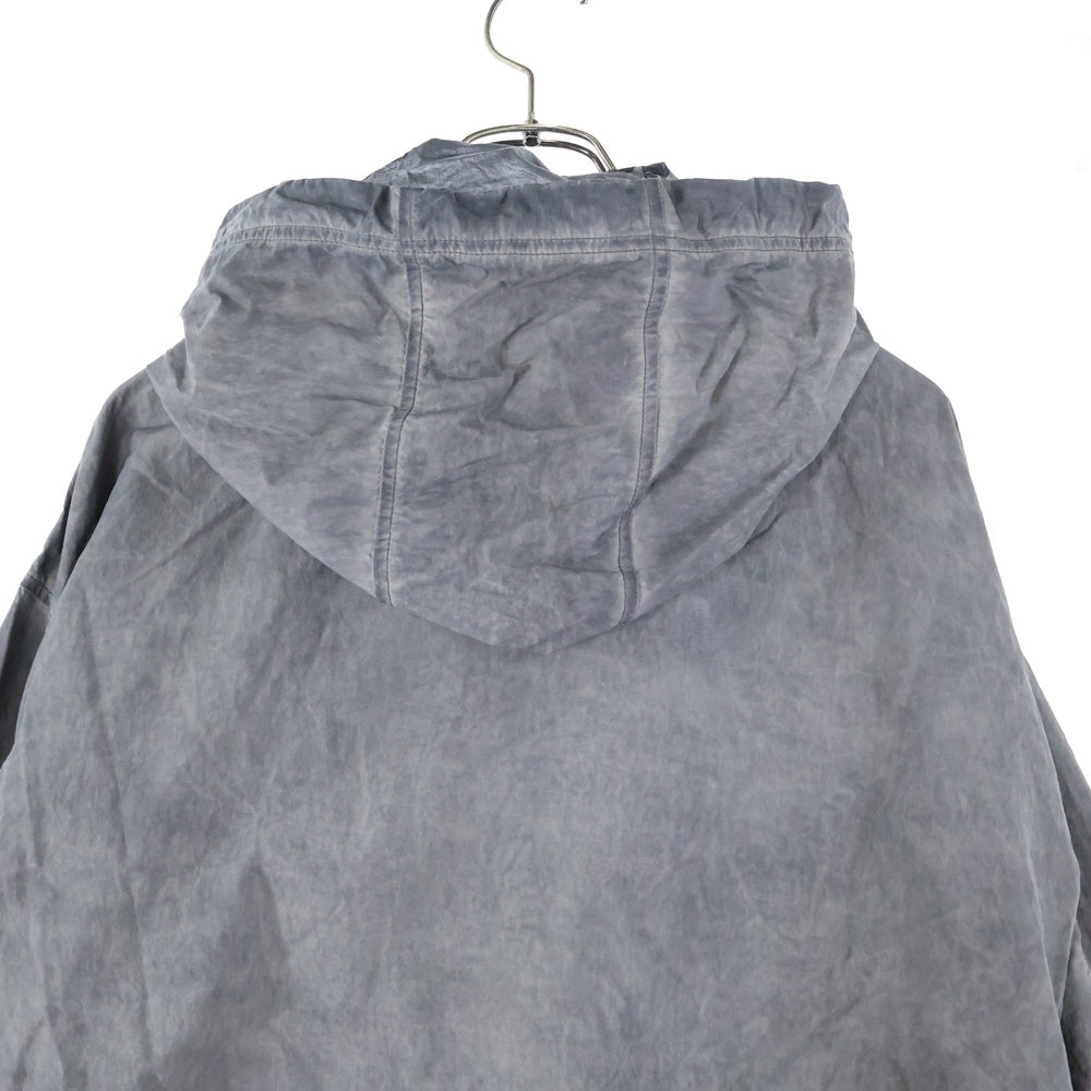 DIESEL(ディーゼル) 25SS J-Noode-A Packable hooded anorak jacket ナイロン ハーフジップ アノラックジャケット グレー A16207