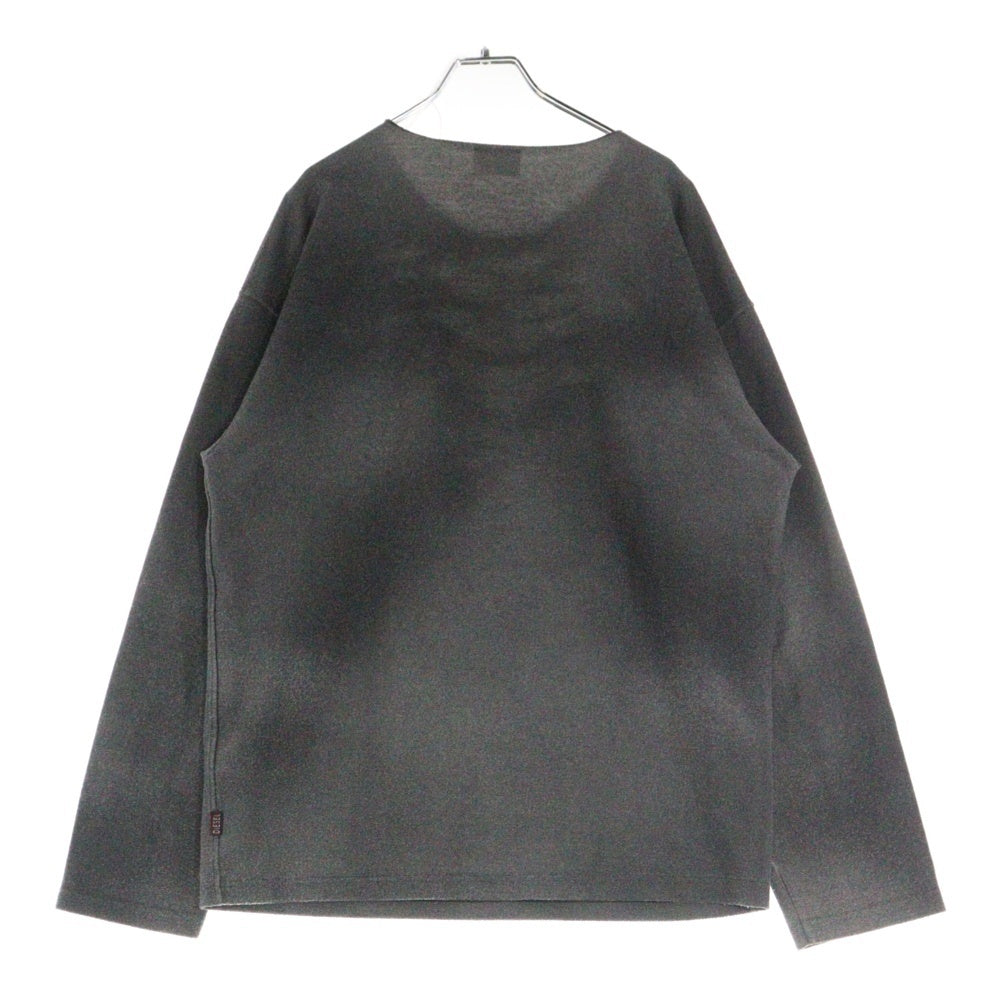 DIESEL(ディーゼル) 25SS S-RUBEN A18216 デストロイ加工 スウェットシャツ グレー A18216