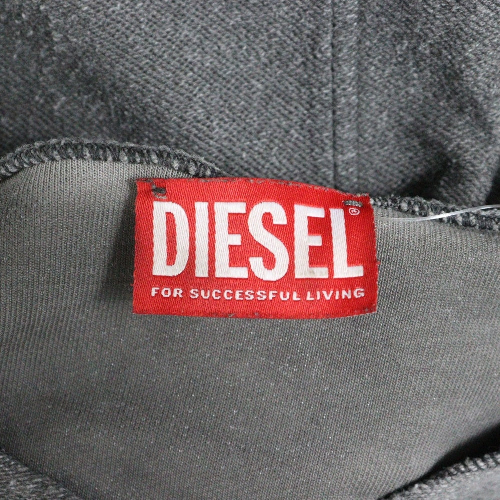 DIESEL(ディーゼル) 25SS S-RUBEN A18216 デストロイ加工 スウェットシャツ グレー A18216