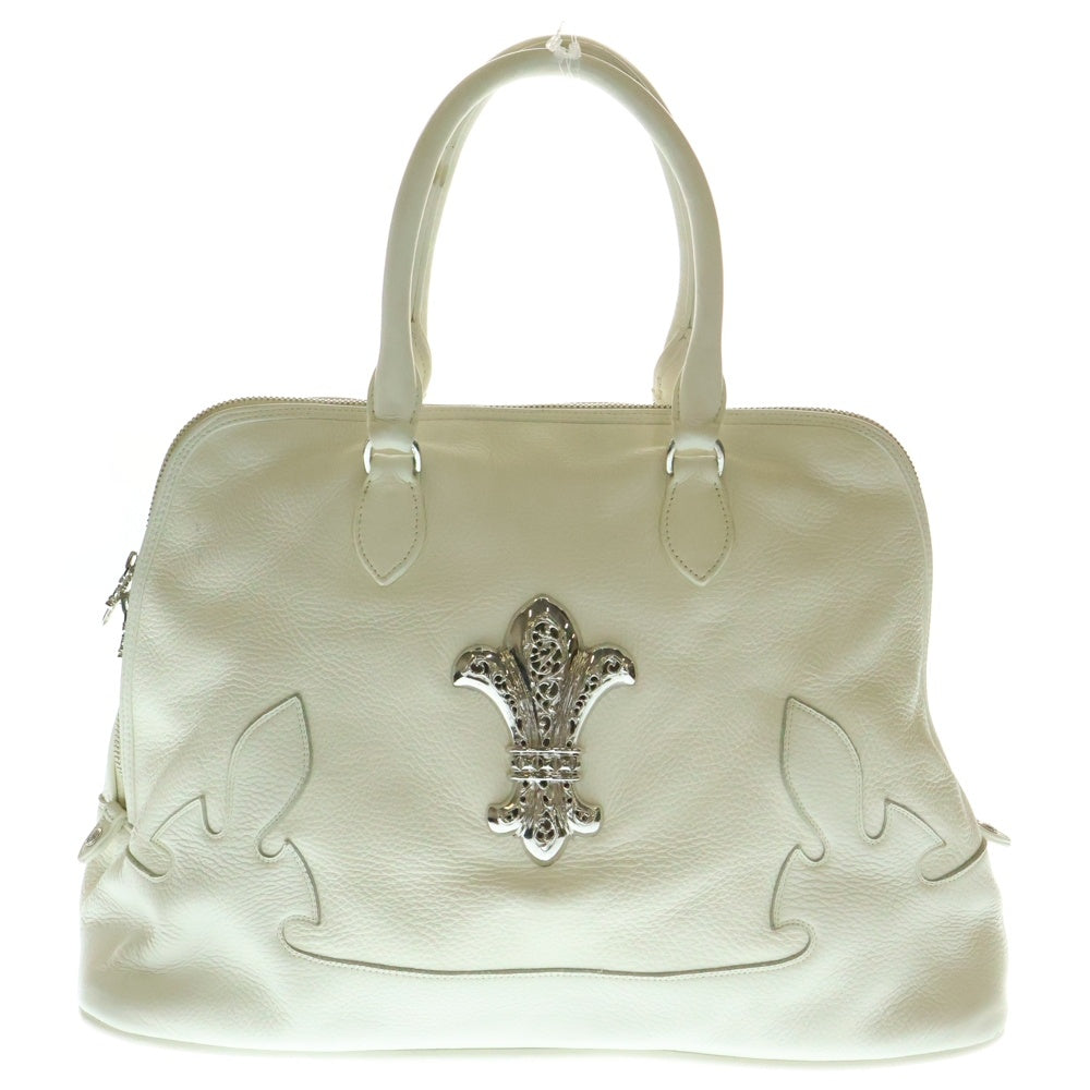 CHROME HEARTS(クロムハーツ) #2 SLOUCHY スラウチー CHフレア装飾 ハンドバッグ ホワイト