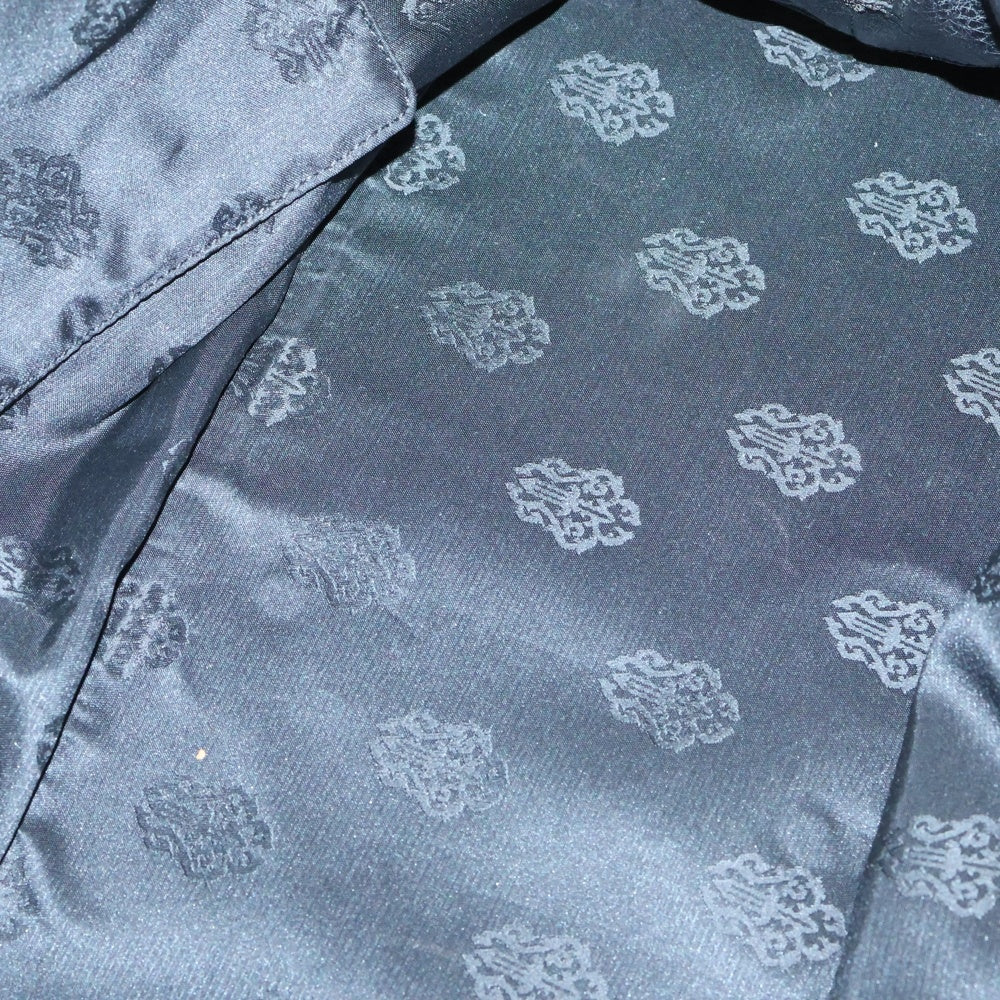 CHROME HEARTS(クロムハーツ) #2 SLOUCHY スラウチー スエード切替CHフレア装飾 ハンドバッグ ネイビー