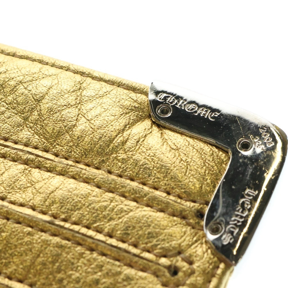 CHROME HEARTS(クロムハーツ) LNG SNGL FLD TIPS シングルフォールド レザーウォレット 財布 ゴールド