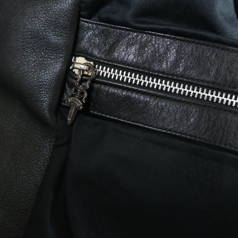 CHROME HEARTS(クロムハーツ) RACING2 レーシング2 ダガージップシングルライダースレザージャケット