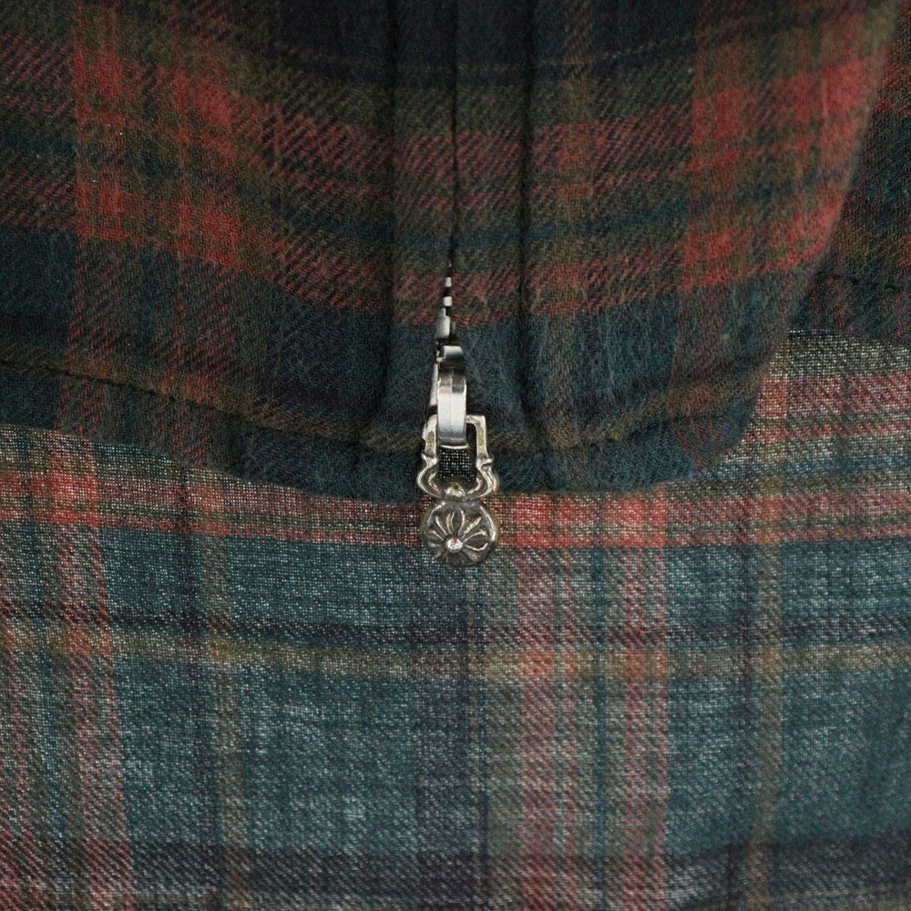 CHROME HEARTS(クロムハーツ) HEYWOOD SS ヘイウッドショートスリーブ 半袖チェックシャツ JVPタグ レッド調