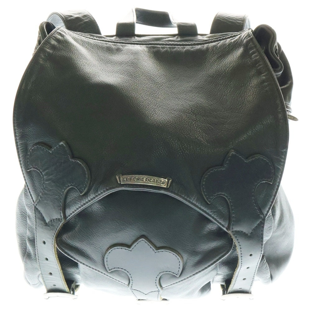 CHROME HEARTS(クロムハーツ) BACKPACK-L ラージバックパック ガンスリンガーストラップレザーバックパックリュック ブラック