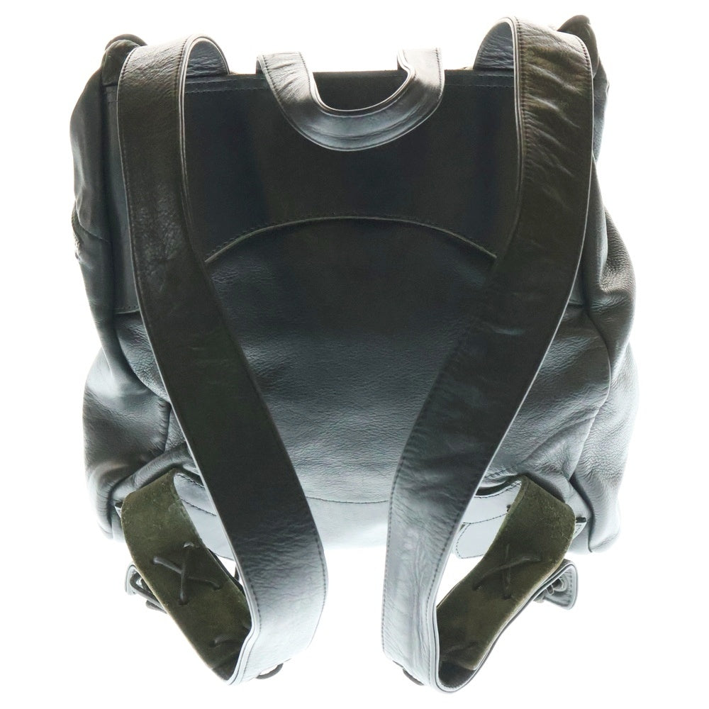 CHROME HEARTS(クロムハーツ) BACKPACK-L ラージバックパック ガンスリンガーストラップレザーバックパックリュック ブラック