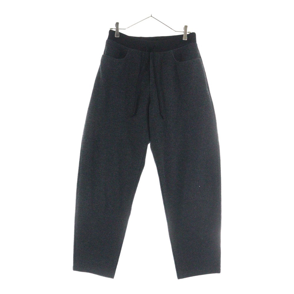 BATONER(バトナ―) W-FACE FLUFFY PANTS Black Wフェイス 圧縮ウールパンツ ブラック BN-21FM-040
