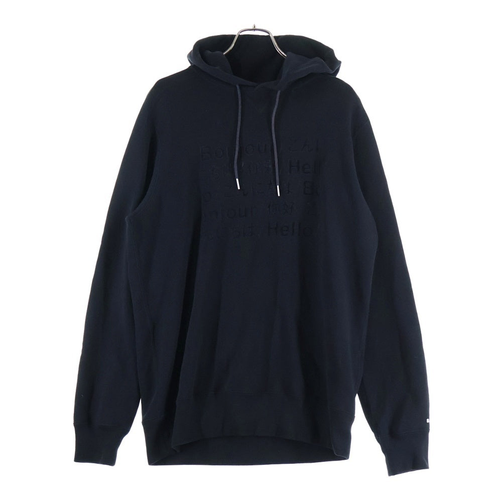 Sacai(サカイ) 23SS Hello sacai フロントプリント プルオーバーパーカー ブラック 23-0541S