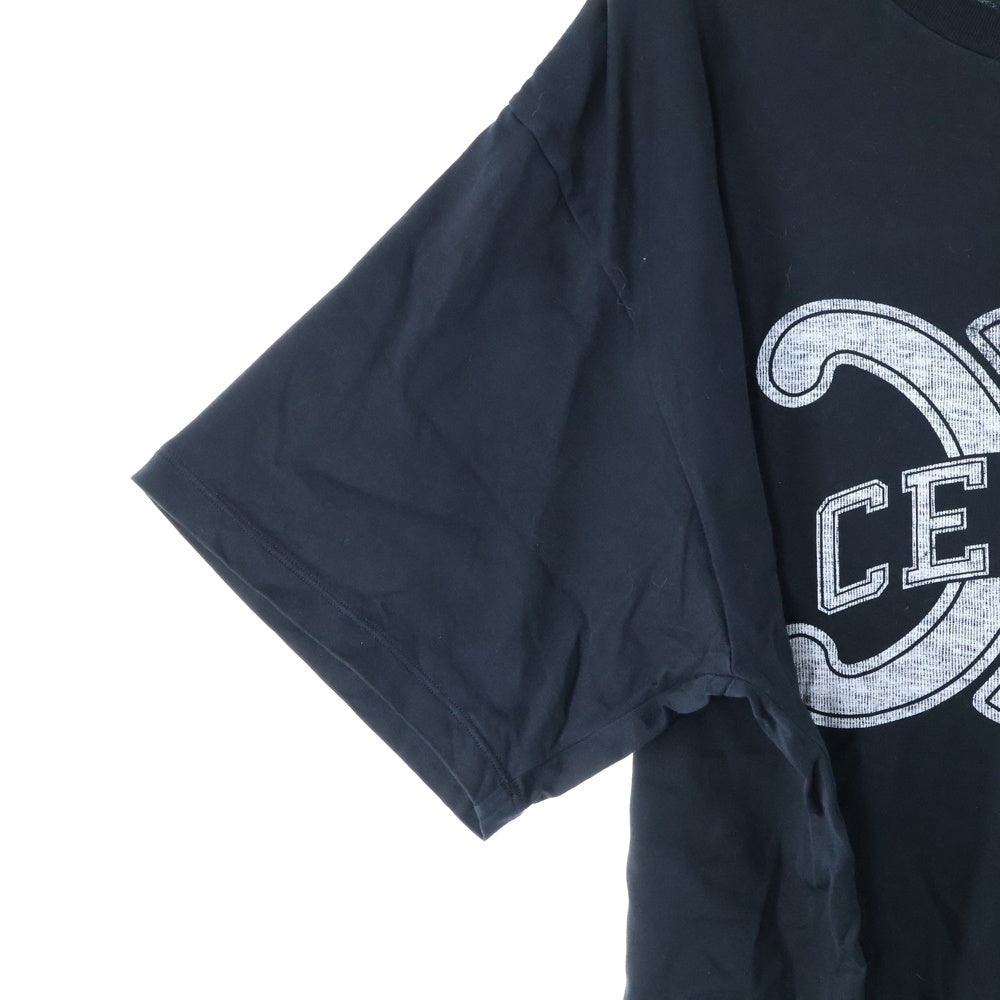 CELINE(セリーヌ) ルーズ半袖Tシャツ コットンジャージー カットソー ブラック RX0B0O671Q 38AW