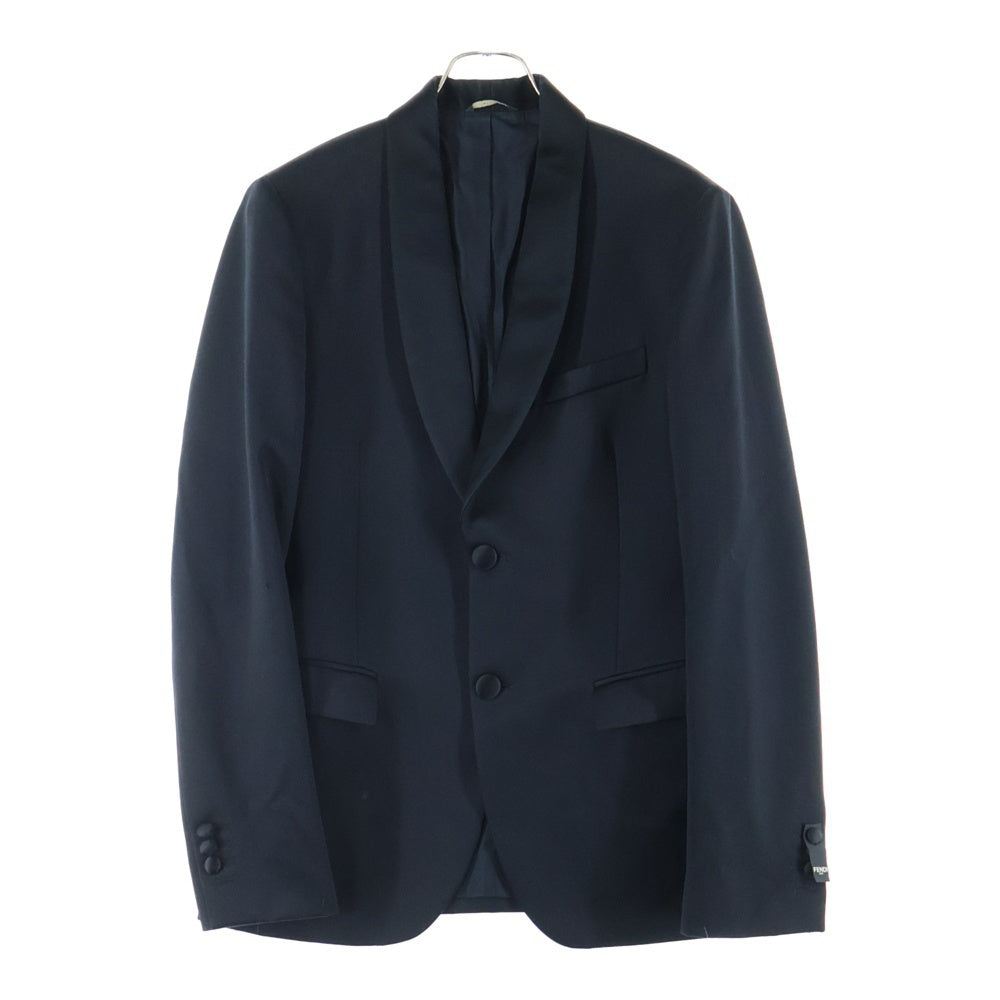 FENDI(フェンディ) バックラインストーンロゴ 2Bジャケット ブラック FD0889 A51G