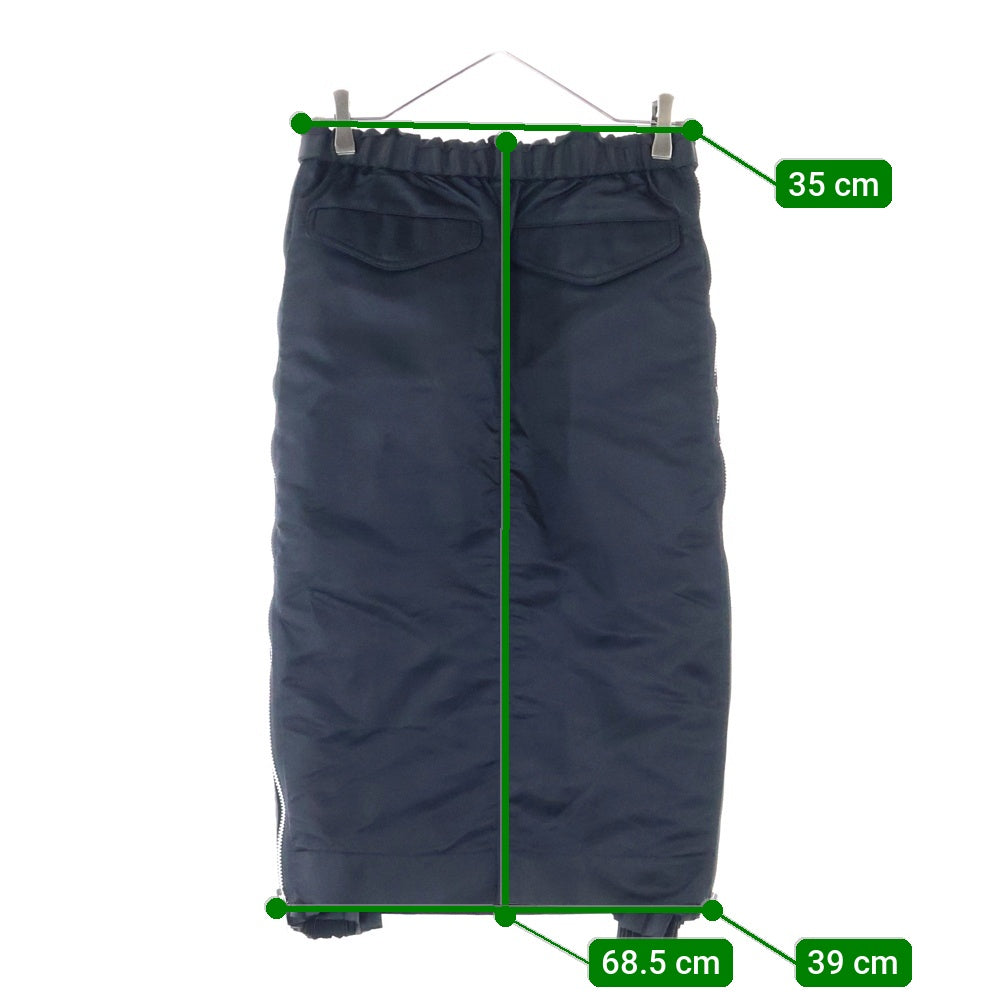Sacai(サカイ) Nyron Twill Skirt ナイロンツイルスカート レディース ブラック SCW-073