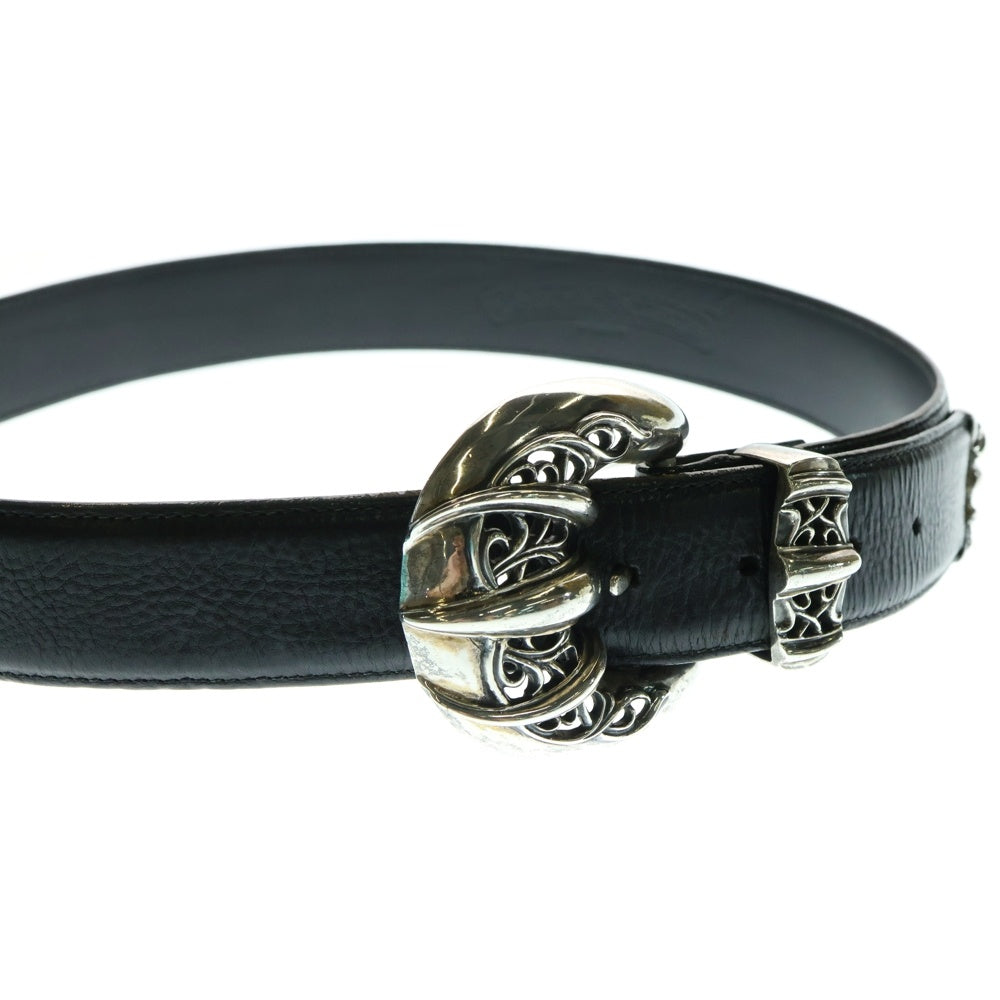 CHROME HEARTS(クロムハーツ) TALON BELT 3PC 1.5 タロンベルト 1.5inch ブラック/シルバー
