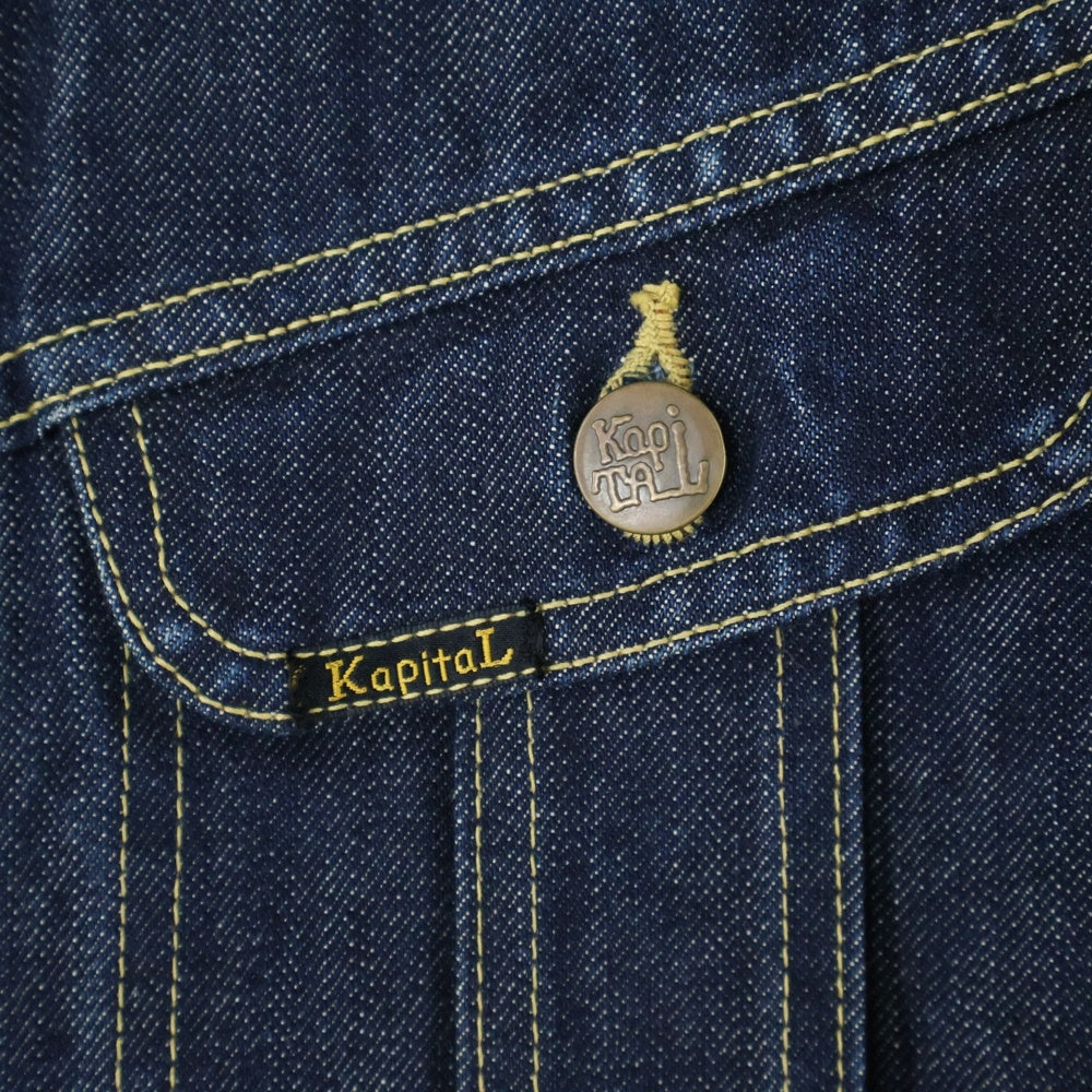 KAPITAL(キャピタル) デニムウエスターナー LONG デニムジャケット インディゴ SLJ004