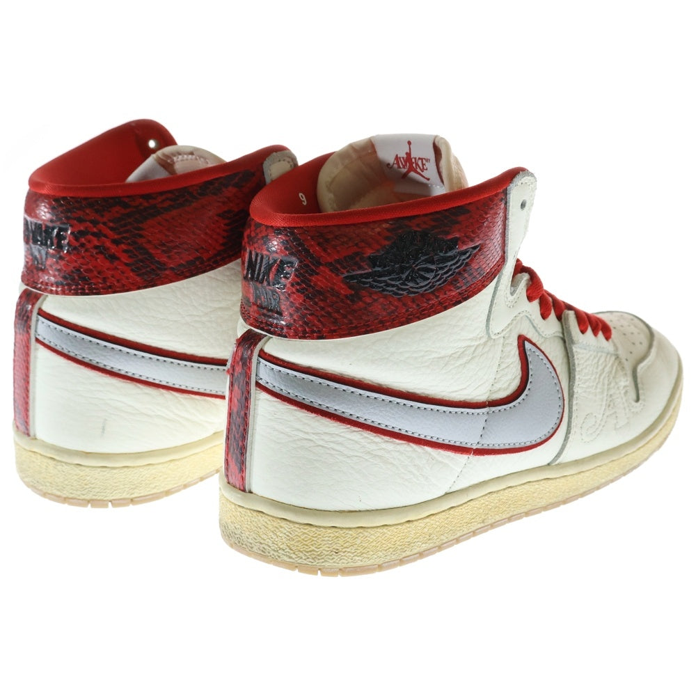 NIKE(ナイキ) ×AWAKE NY JORDAN AIR SHIP PE SP アウェイク ニューヨーク ジョーダン エアシップ ハイカットスニーカー シューズ ホワイト/レッド US8/27cm FN8675-100