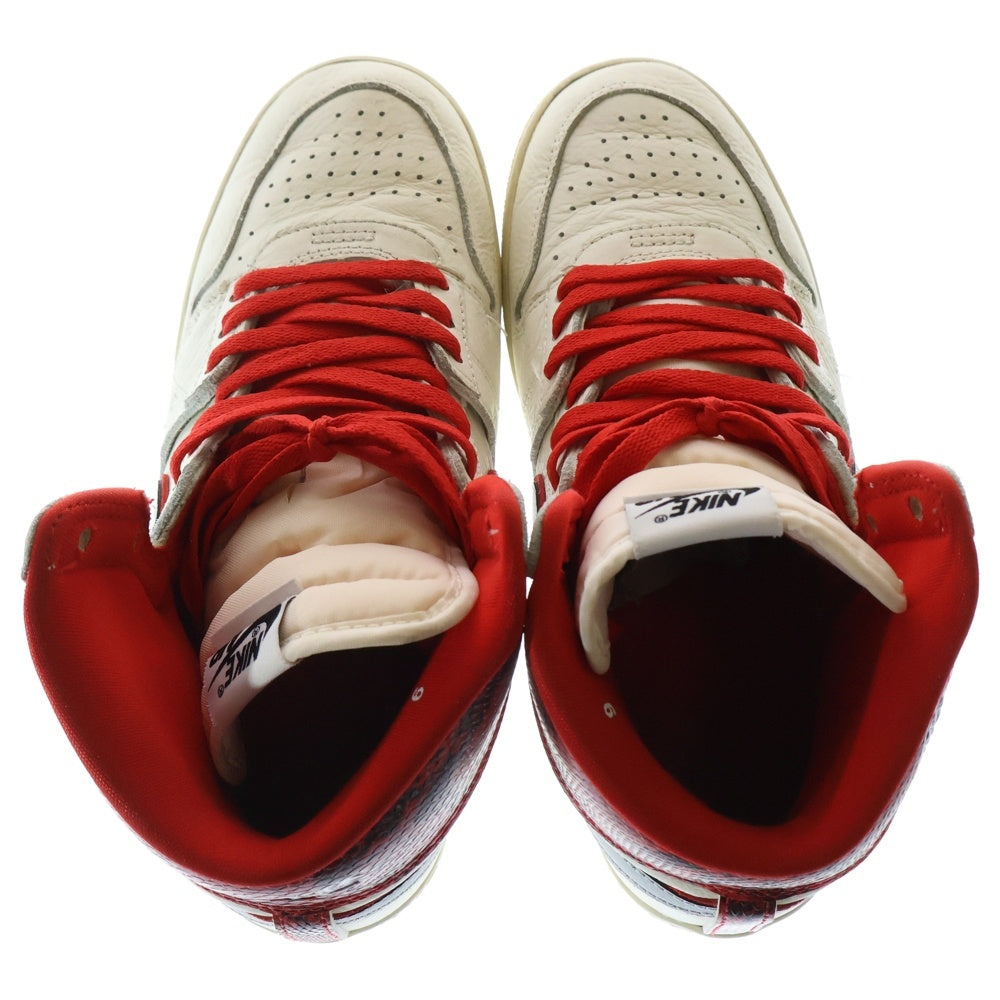 NIKE(ナイキ) ×AWAKE NY JORDAN AIR SHIP PE SP アウェイク ニューヨーク ジョーダン エアシップ ハイカットスニーカー シューズ ホワイト/レッド US8/27cm FN8675-100
