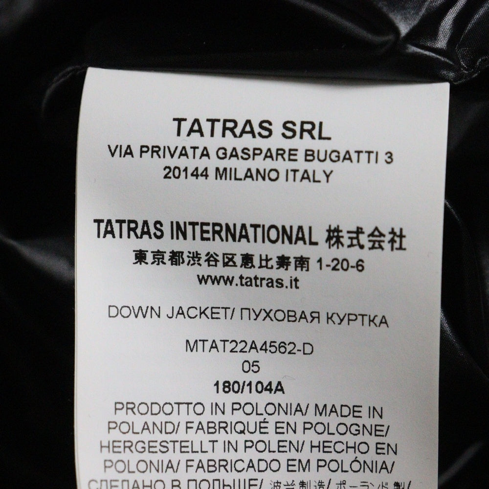 TATRAS(タトラス) BELBO ベルボ フーデッド中綿ダウンジャケット アウター ブラック MTAT22A4562