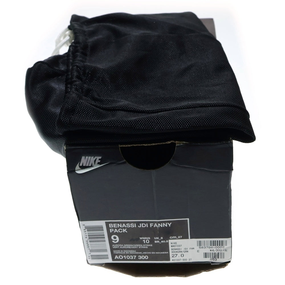 NIKE(ナイキ) BENASSI JDI FANNY PACK AO1037-300 ベナッシ ファニーパック サンダル シューズ ブルー/グリーン US9/27cm