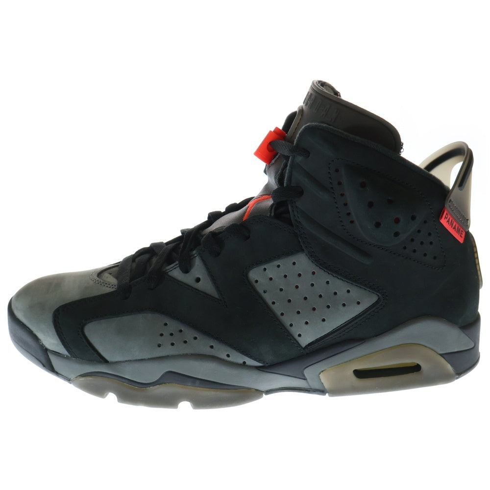 NIKE(ナイキ) ×PARIS SAINT GERMAIN AIR JORDAN 6 RETRO INFRARED CK1229-001 パリサンジェルマン エアジョーダン6 ハイカットスニーカー ブラック/グレー US12/30cm