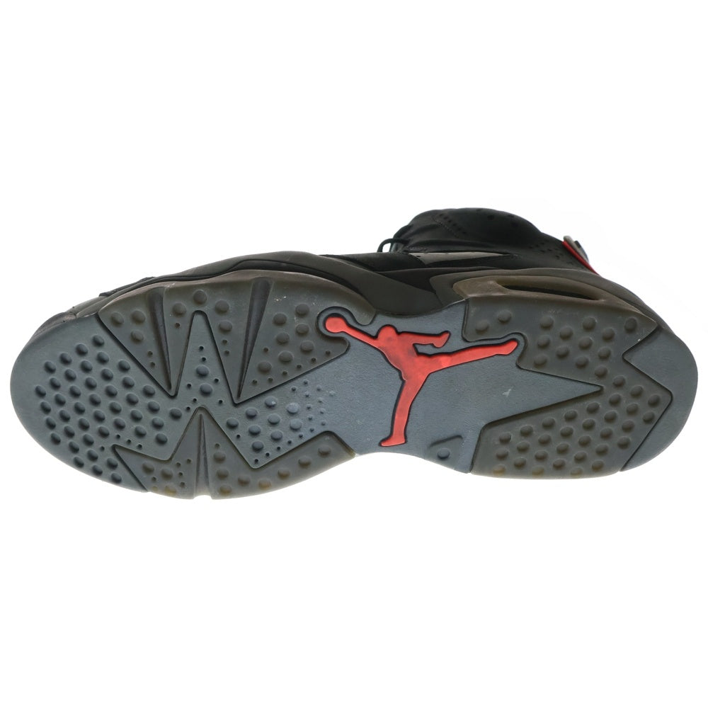 NIKE(ナイキ) ×PARIS SAINT GERMAIN AIR JORDAN 6 RETRO INFRARED CK1229-001 パリサンジェルマン エアジョーダン6 ハイカットスニーカー ブラック/グレー US12/30cm