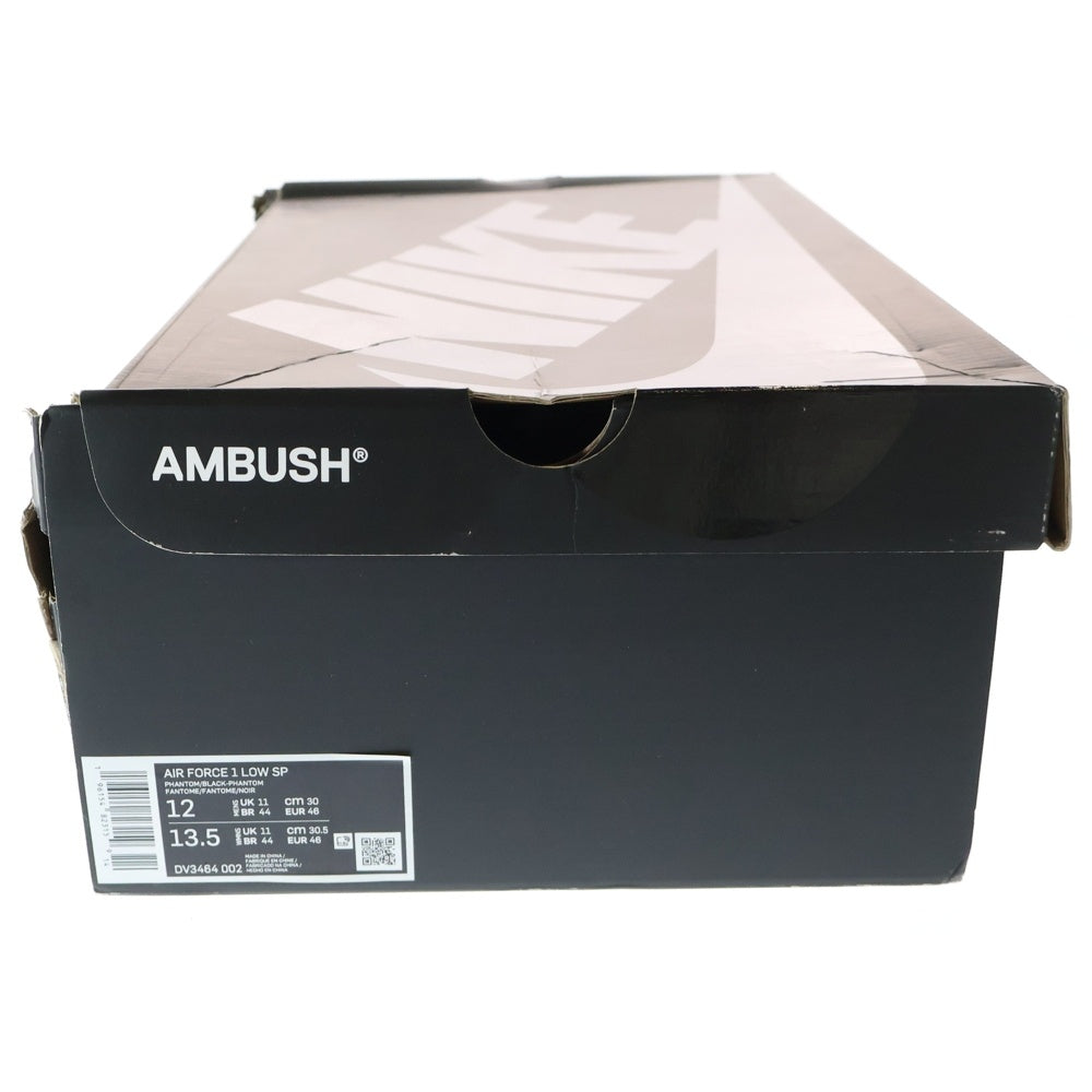 NIKE(ナイキ) ×AMBUSH AIR FORCE 1 LOW PHANTOM DV3464-002 ×アンブッシュ エアフォース1 ファントム ローカットスニーカー ホワイト/ブラック US12/30cm