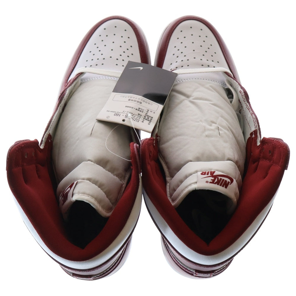 NIKE(ナイキ) AIR JORDAN 1 RETRO HIGH OG ARTISANAL RED DZ5485-160 エアジョーダン1 レトロ アーティザナルレッド ハイカットスニーカー ワインレッド/ホワイト US12/30cm