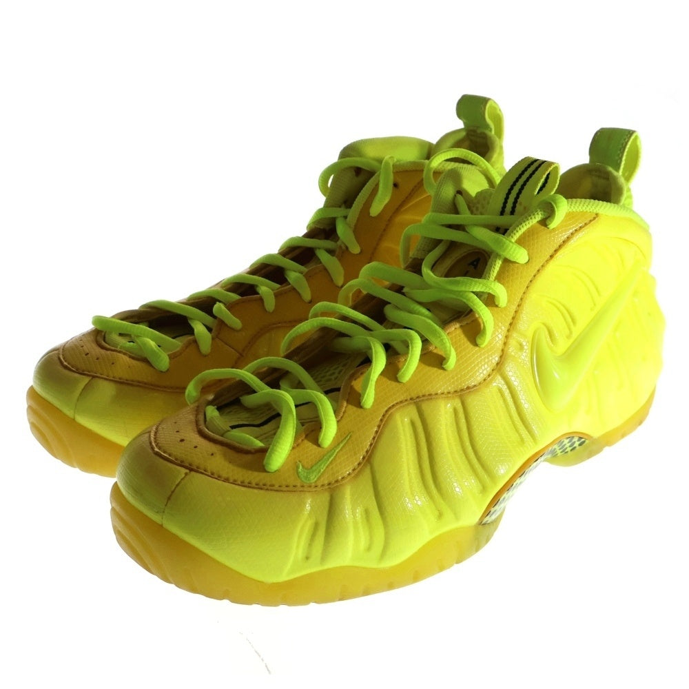 NIKE(ナイキ) 【観賞用 2014年製】AIR FOAMPOSITE PRO VOLT 624041-700 エアフォームポジット プロ ボルト ハイカットスニーカー イエロー US12/30cm