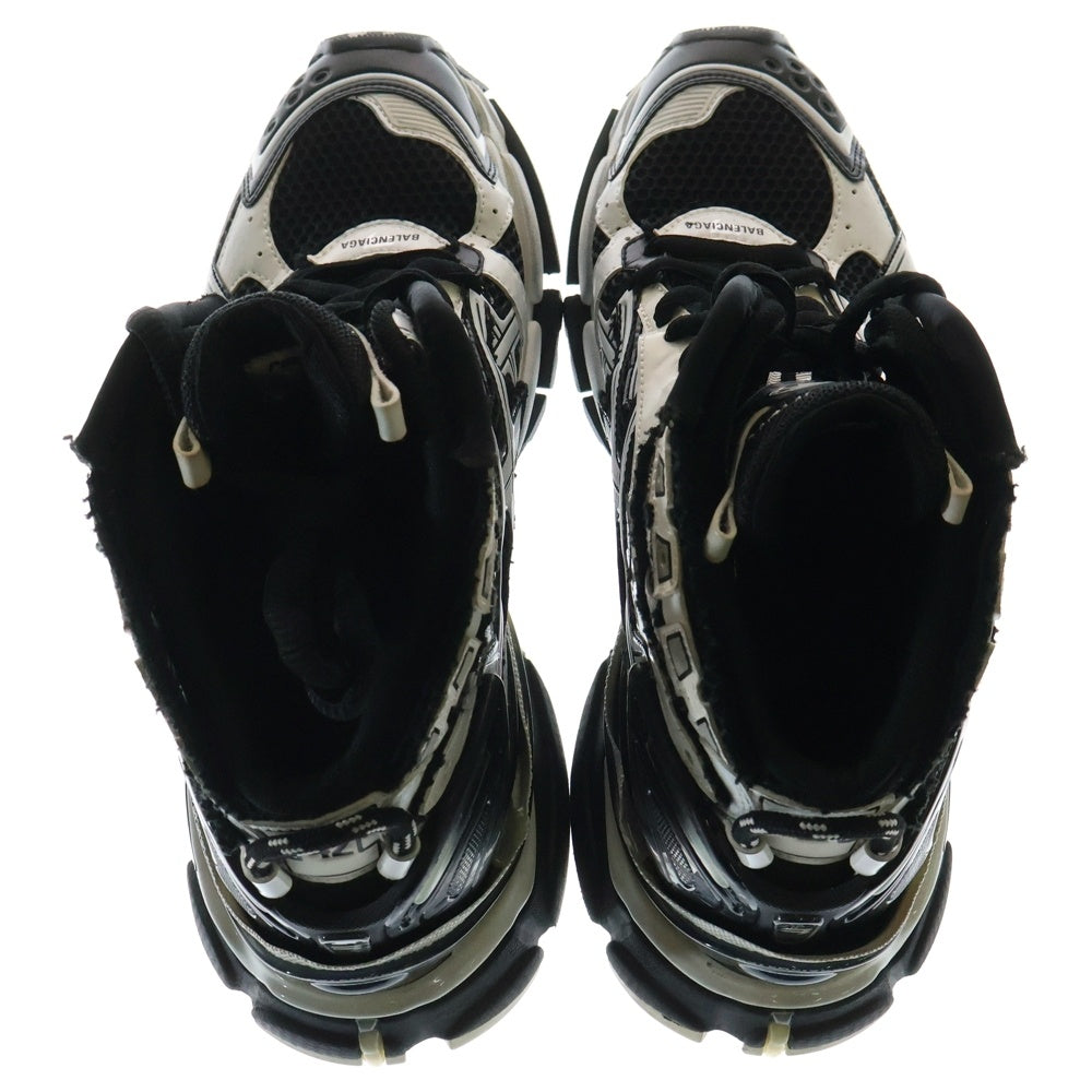 BALENCIAGA(バレンシアガ) RUNNER HIGHTOP ランナー ハイトップ リペア加工 ミドルカット スニーカー ブラック/ホワイト 42