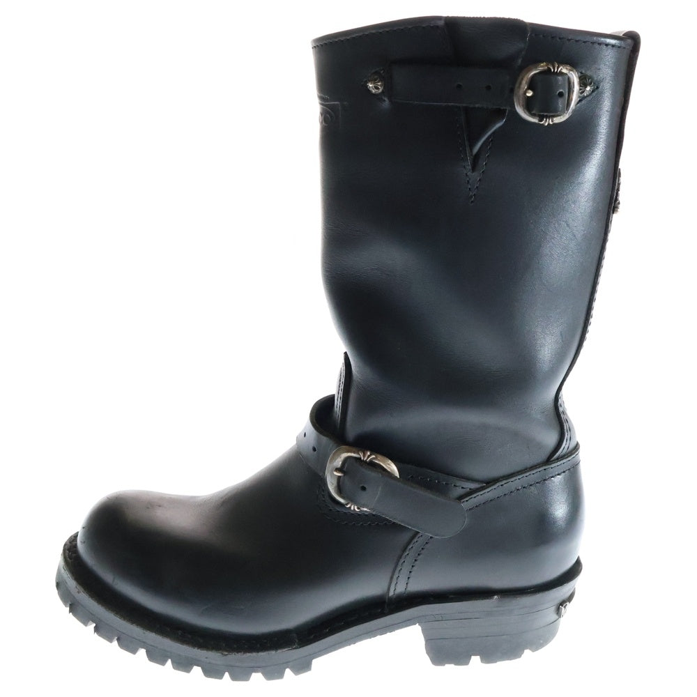 CHROME HEARTS(クロムハーツ) WESCO CUSTOM BOSS カスタムボス ガンスリンガーレザーエンジニアブーツ 7700100 ブラック/シルバー
