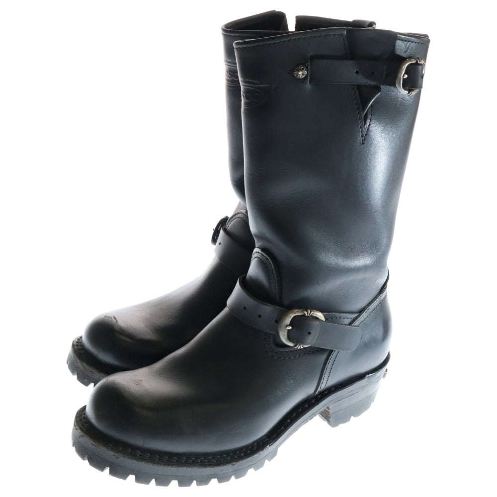 CHROME HEARTS(クロムハーツ) WESCO CUSTOM BOSS カスタムボス ガンスリンガーレザーエンジニアブーツ 7700100 ブラック/シルバー