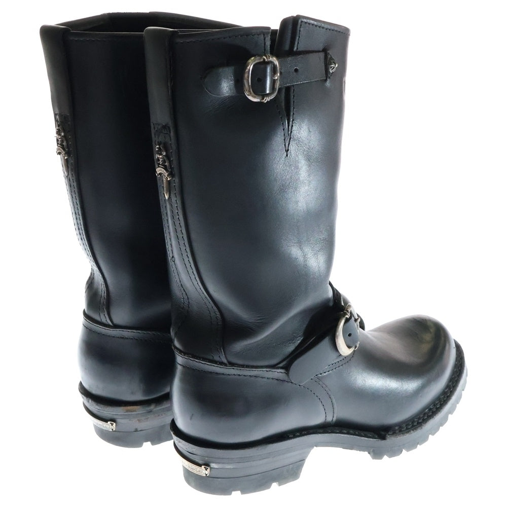 CHROME HEARTS(クロムハーツ) WESCO CUSTOM BOSS カスタムボス ガンスリンガーレザーエンジニアブーツ 7700100 ブラック/シルバー