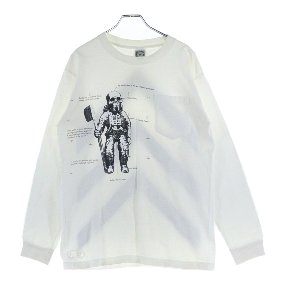 CHROME HEARTS(クロムハーツ) FOTI L/S TEE フォティ ペペ プリント長袖Tシャツ カットソー ホワイト