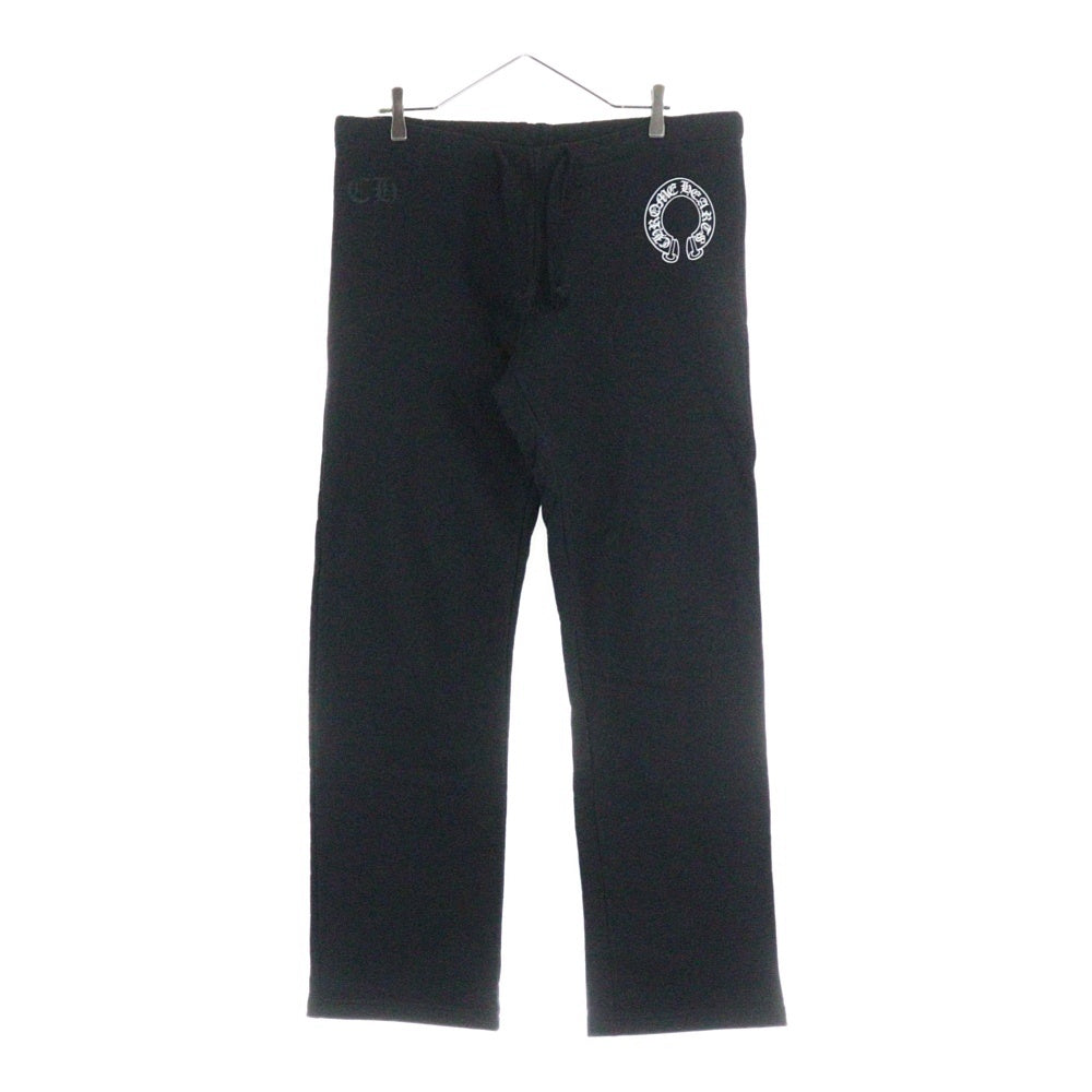 CHROME HEARTS(クロムハーツ) SWEAT PANTS ホースシュー プリント スウェットパンツ ブラック