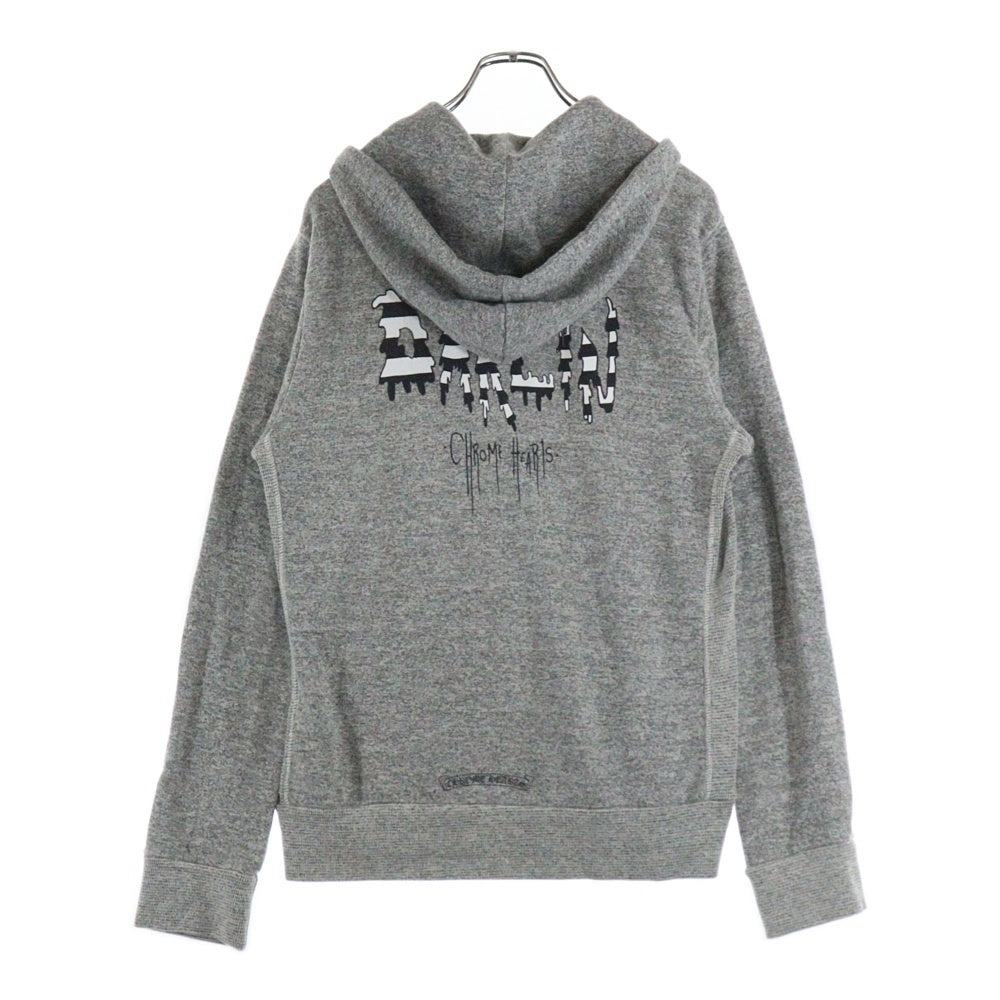 CHROME HEARTS(クロムハーツ) PPO DARLIN HD ZIP MATTY BOY バックプリント ダガー ジップアップパーカー グレー