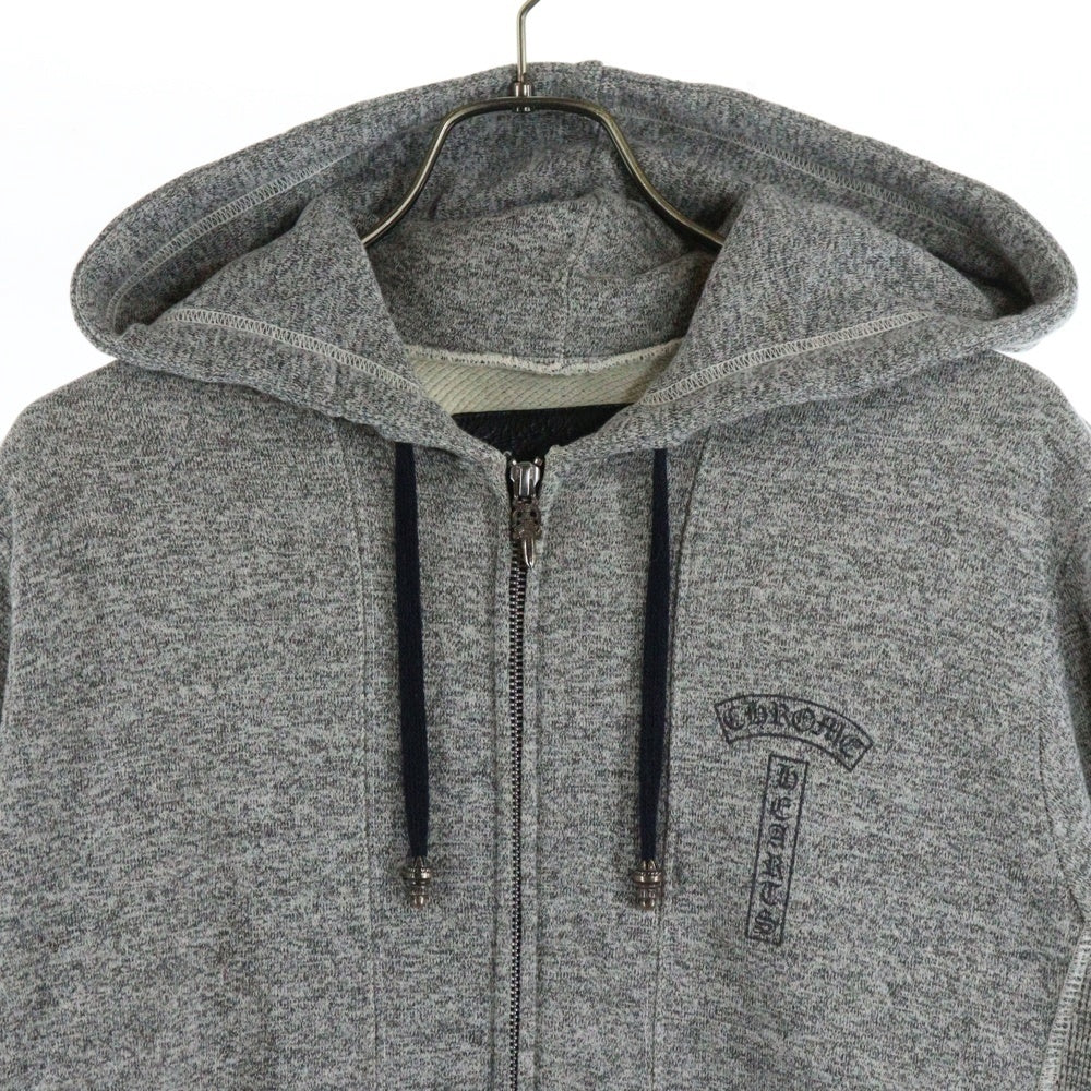 CHROME HEARTS(クロムハーツ) PPO DARLIN HD ZIP MATTY BOY バックプリント ダガー ジップアップパーカー グレー