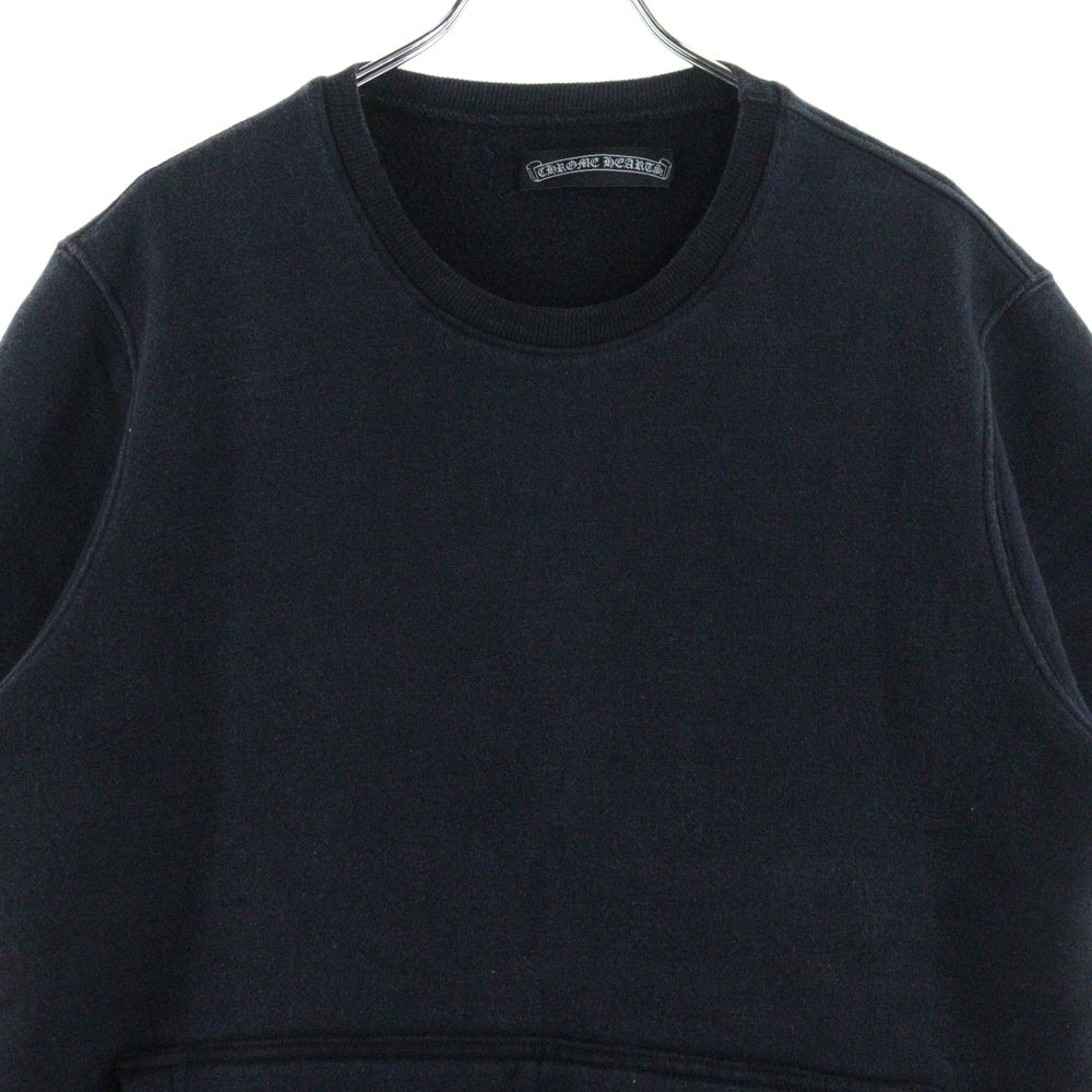 CHROME HEARTS(クロムハーツ) OLD Cross Patch Crewneck Sweatshirt クロスパッチ スウェット半袖シャツ ネイビー