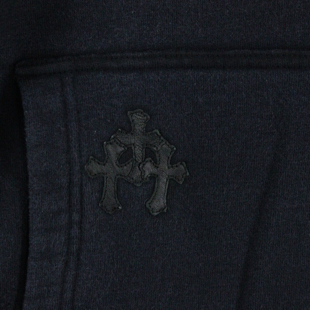 CHROME HEARTS(クロムハーツ) OLD Cross Patch Crewneck Sweatshirt クロスパッチ スウェット半袖シャツ ネイビー