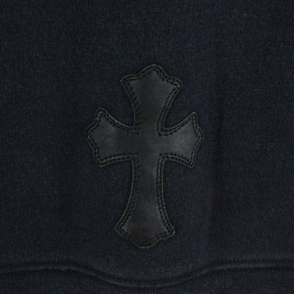 CHROME HEARTS(クロムハーツ) OLD Cross Patch Crewneck Sweatshirt クロスパッチ スウェット半袖シャツ ネイビー