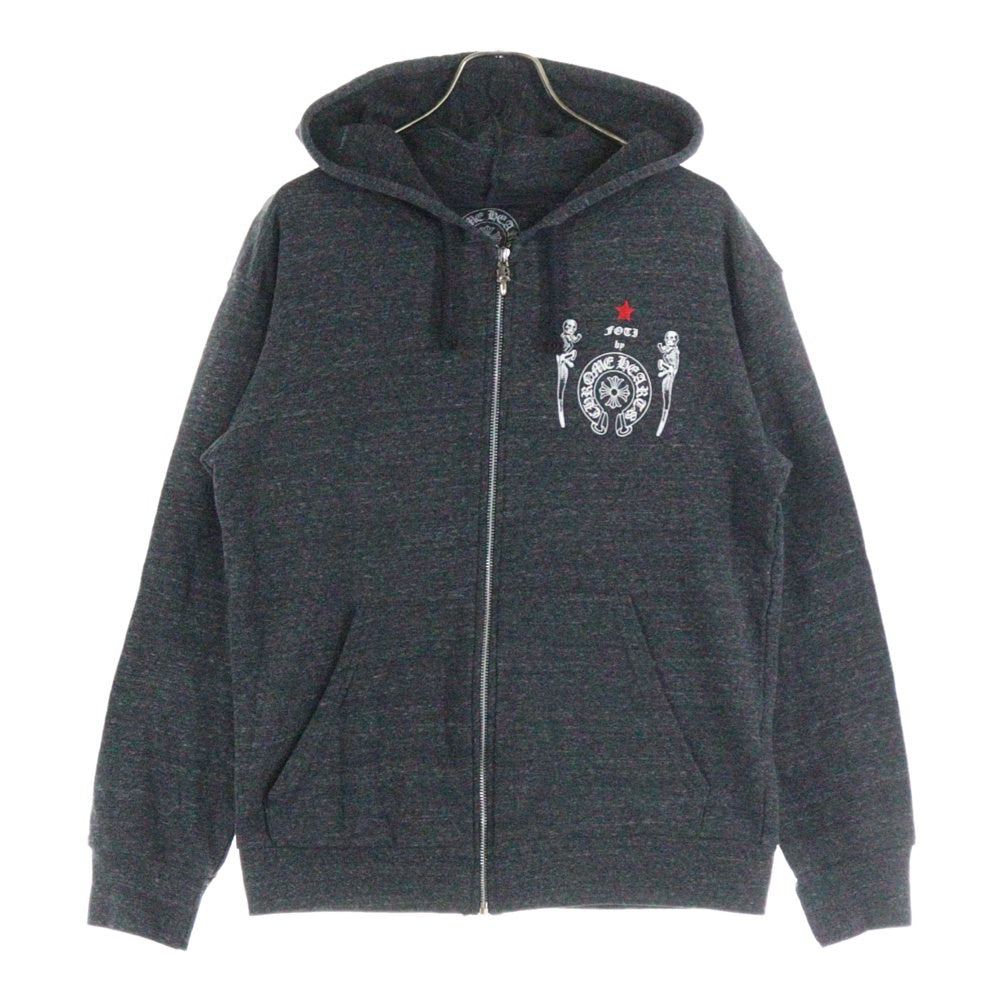 CHROME HEARTS(クロムハーツ) FOTI ZIP HOODIE フォティ ジップアップパーカー フーディー グレー