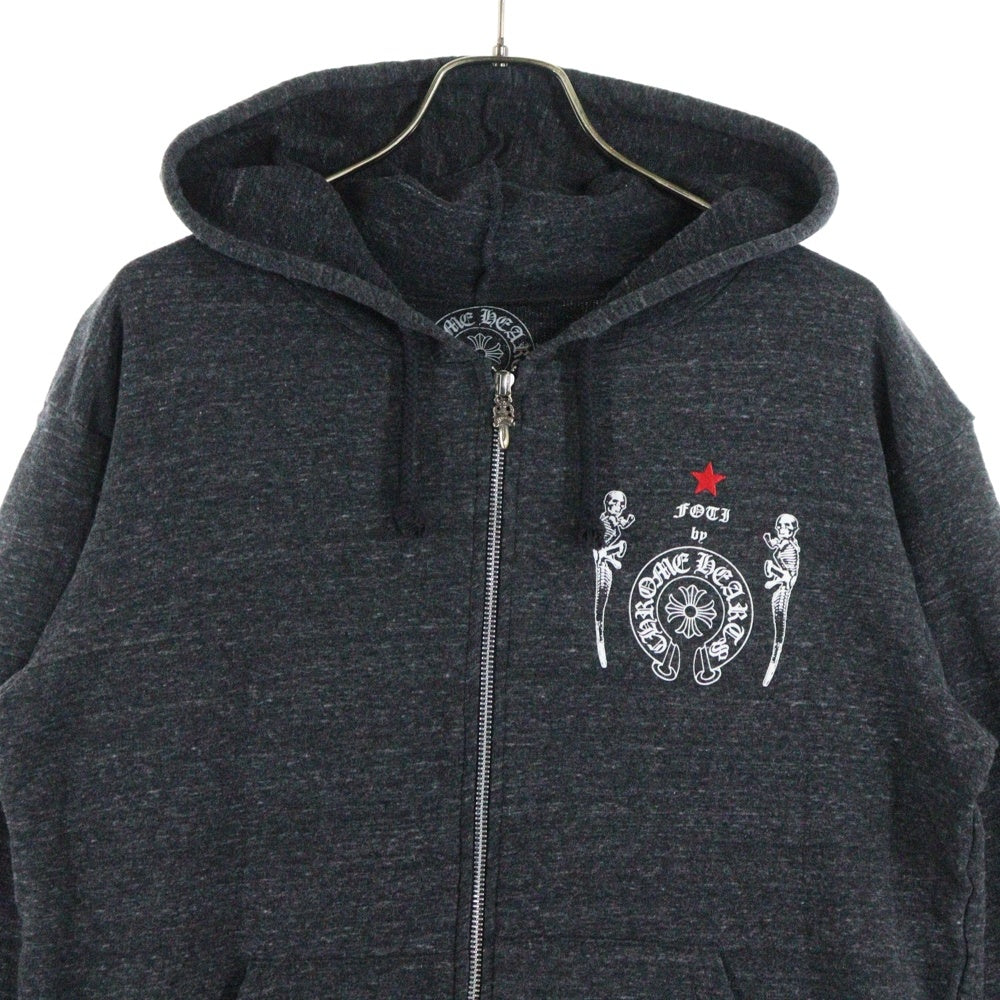 CHROME HEARTS(クロムハーツ) FOTI ZIP HOODIE フォティ ジップアップパーカー フーディー グレー