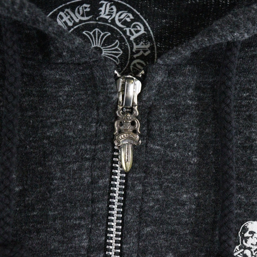 CHROME HEARTS(クロムハーツ) FOTI ZIP HOODIE フォティ ジップアップパーカー フーディー グレー