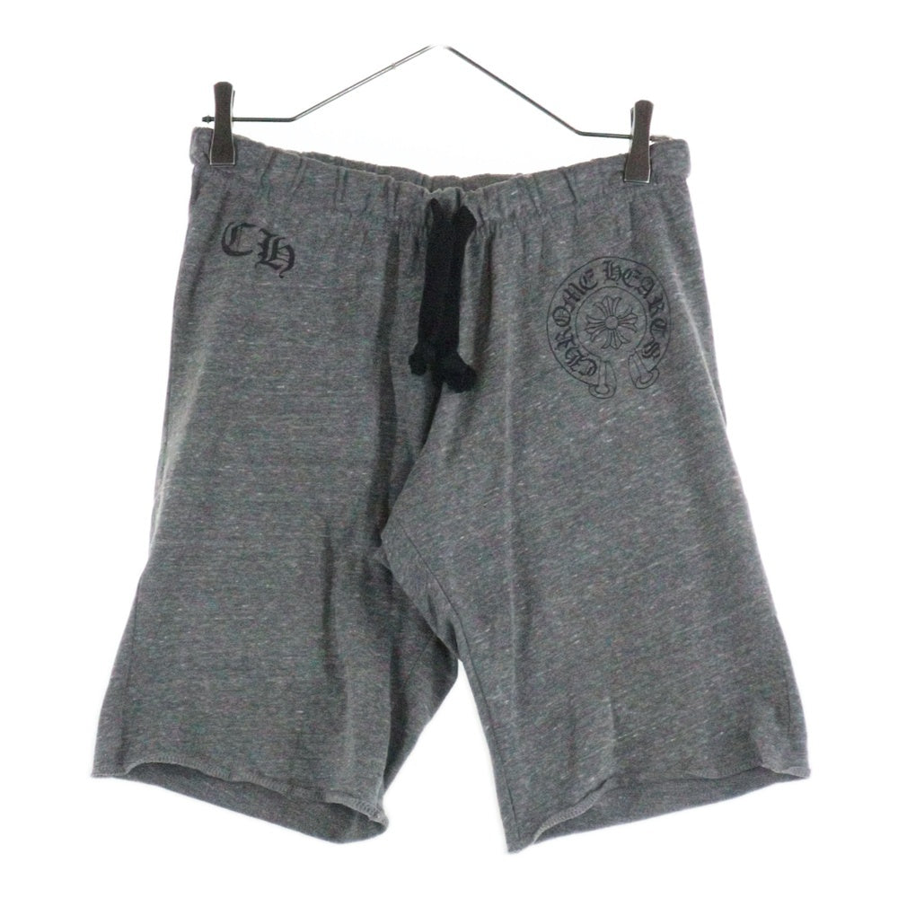CHROME HEARTS(クロムハーツ) CHロゴ ホースシュープリント スウェットショーツ ショートパンツ ハーフパンツ グレー