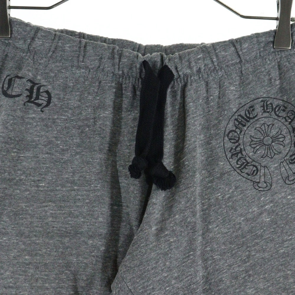 CHROME HEARTS(クロムハーツ) CHロゴ ホースシュープリント スウェットショーツ ショートパンツ ハーフパンツ グレー