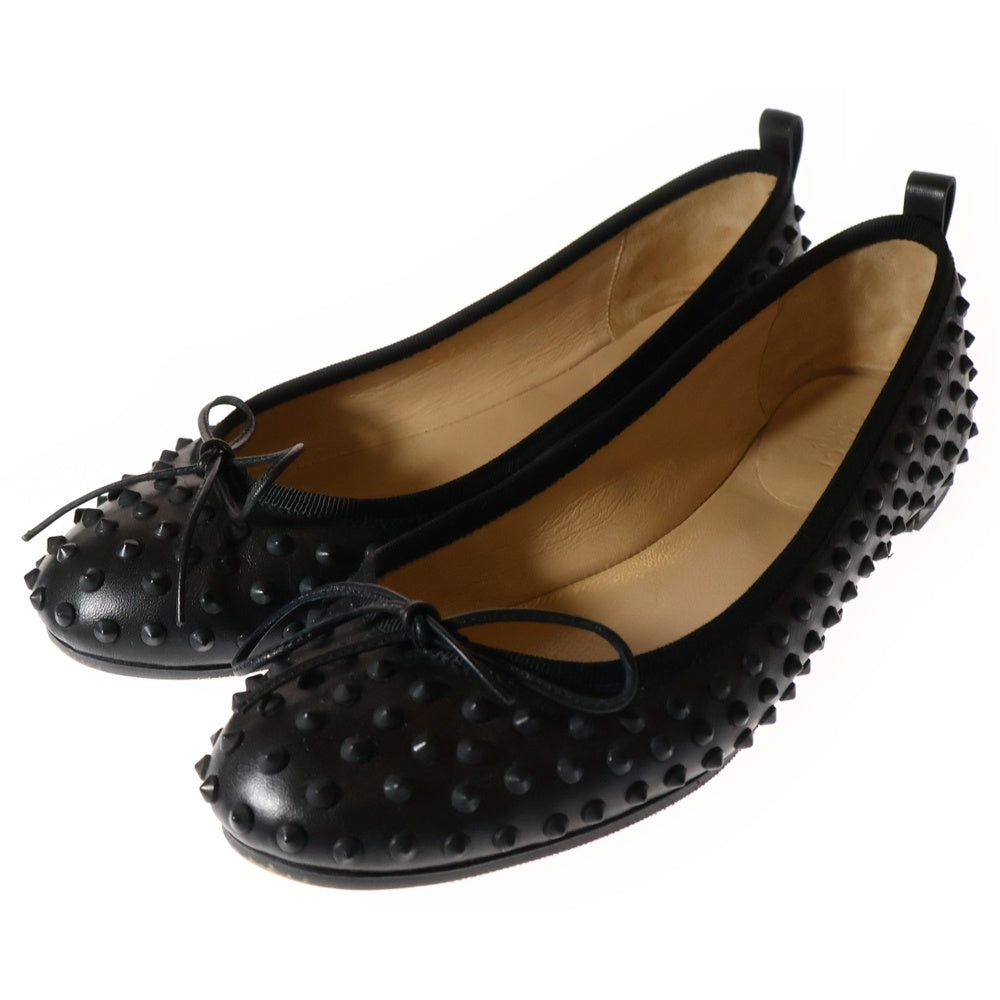 GUCCI(グッチ) スタッズ フラットシューズ ブラック 363592